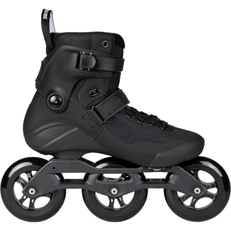 POWERSLIDE Swell Triple Black 110 Inline-Skate Inliner Skate Fitness-Skate 47, Trinity-3-Punkt-Montagesystem, atmungsaktives Mesh, HABS BREMPS, UHR-Räder – Bild 7