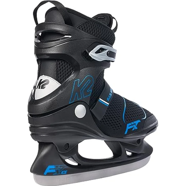 K2 Skates F.I.T. ICEPro Herren Schlittschuhe, Stabilität Plus Cuff und Edelstahlkufen, Schwarz-Blau, 25H0001 – Bild 3