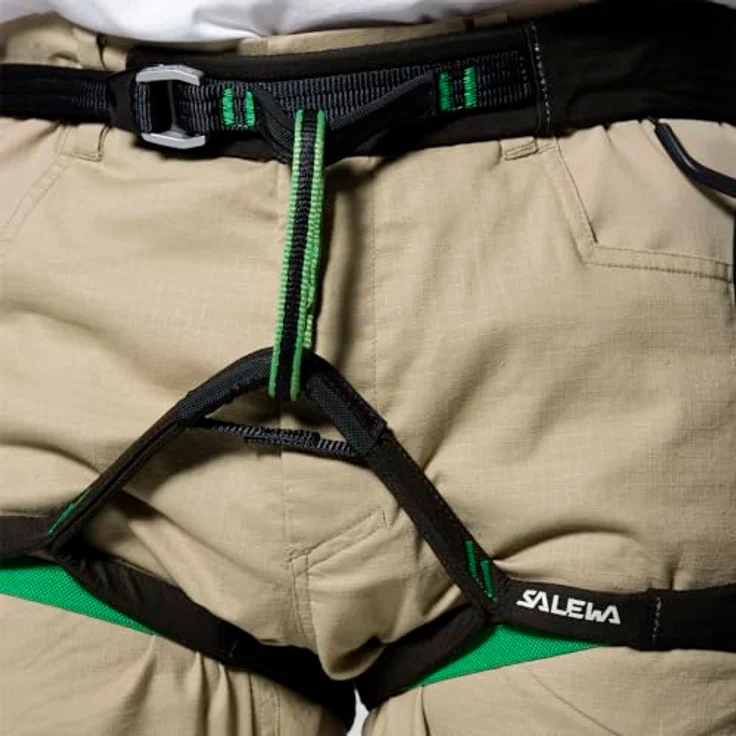 Salewa Agner Gurt Herren, Klettergurt mit gepolstertem Hüftgurt, grün, XL, leicht und langlebig, ideal für alpine Routen – Bild 3