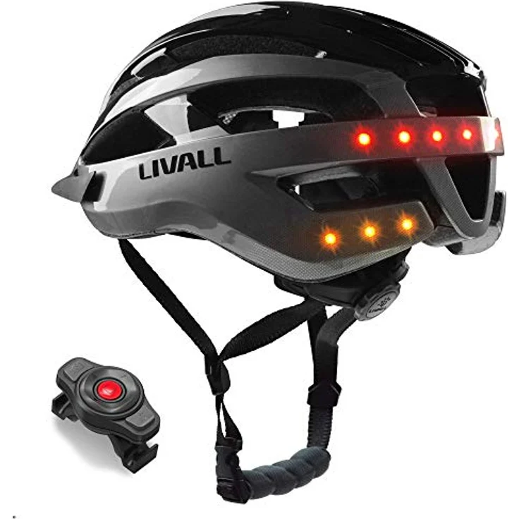 Livall Fahrradhelm MT1, schwarz/anthra, M 54-58 – Bild 2