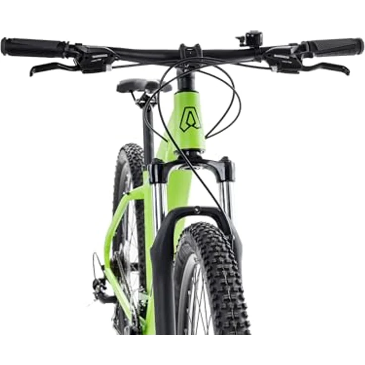 Axess SANDEE Hardtail Mountainbike für Einsteiger, 29 Zoll, Aluminiumrahmen, grün, 14-Gang Shimano Schaltung, Tektro Scheibenbremsen – Bild 4