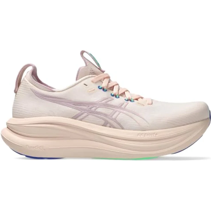 ASICS Performance Gel-Nimbus 28, Damen Laufschuhe mit FF BLAST PLUS Dämpfung und PureGEL Technologie, Rosa, Größe 43.5 – Bild 3