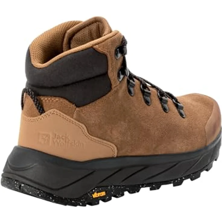 Jack Wolfskin TERRAVENTURE URBAN MID W, mittelhoher Outdoorschuh aus wasserabweisendem Veloursleder mit ergonomischer VIBRAM-Außensohle, schwarz – Bild 3