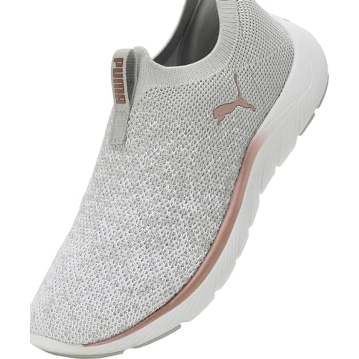 PUMA Softride Remi Slip-On Kni, Laufschuh mit SOFTRIDE-Dämpfungstechnologie, ash gray-white-rose gold, Größe 6.5 – Bild 8