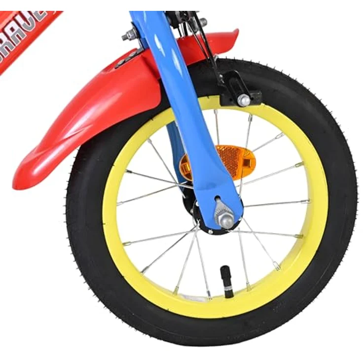 Volare Paw Patrol Kinderfahrrad, 12 Zoll in Rot und Blau, Handbremse, Rücktrittbremse, höhenverstellbar – Bild 4