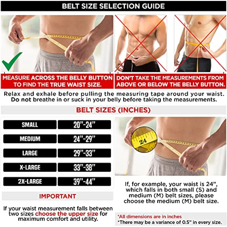 RDX 6 Zoll Gewichthebergürtel Schnalle Leder Fitness-Gürtel Geeignet Für Bodybuilding, Gewichtheben & Krafttraining, Schwarz, Gr.- L – Bild 5