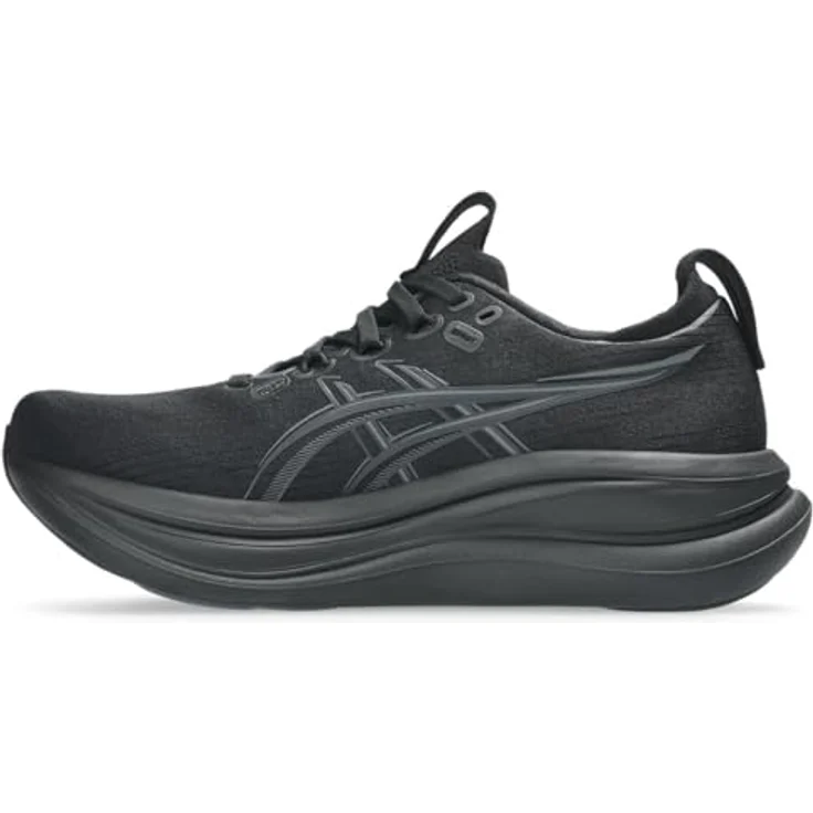 Asics Gel-Nimbus 28, Laufschuhe mit FF BLAST PLUS Dämpfung und PureGEL Technologie, schwarz/grau, Größe 7.5 – Bild 4