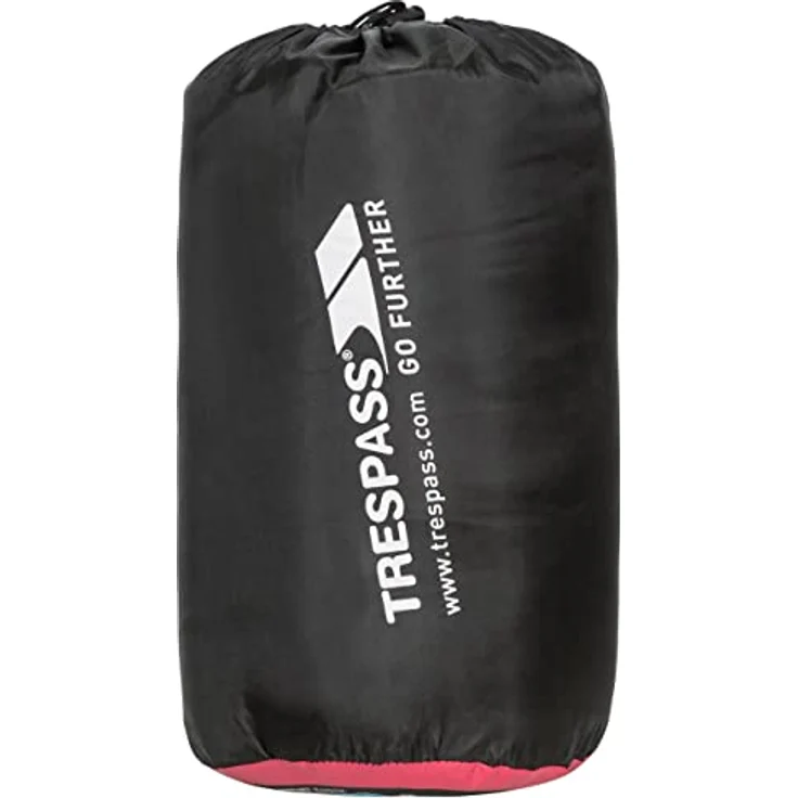 Trespass Schlafsack 180 cm, Komfortbereich +0°C bis +13°C, -3°C bis +22°C Temperaturgrenze, Zwei-Wege-Reißverschluss – Bild 2