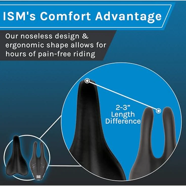 ISM PN 3.1 Sattel für Unisex – Erwachsene, schwarz, One Size, komfortabel und ergonomisch – Bild 3