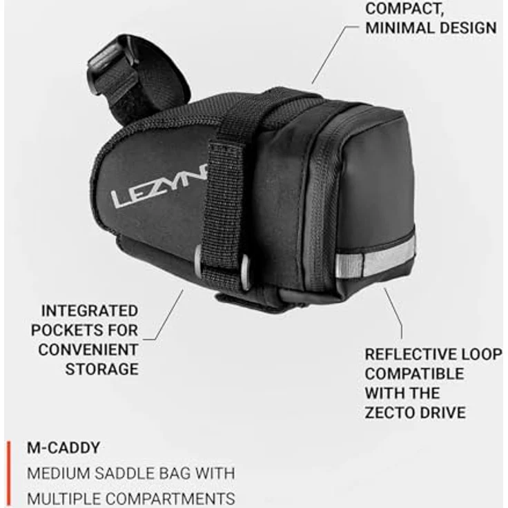 Lezyne Satteltasche Caddy, schwarz, 0,6 – Bild 3