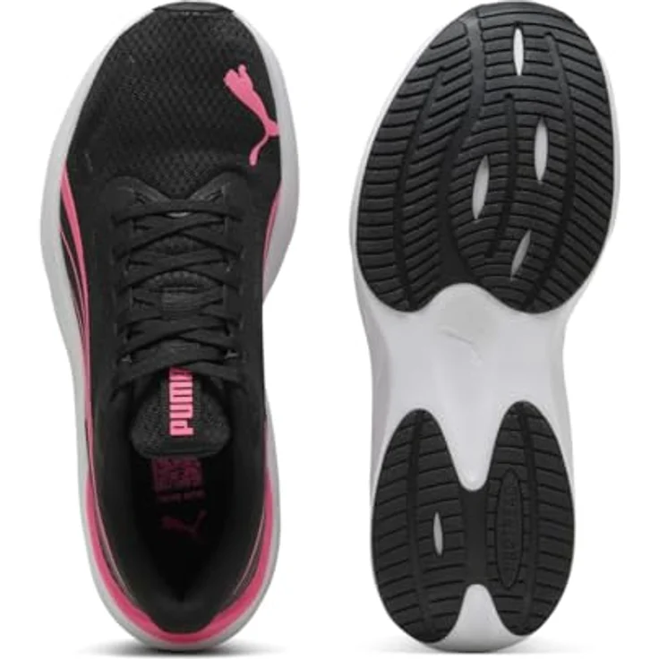PUMA Pounce Lite Laufschuhe, Schwarz-Sun Struck, Größe EU 42, Mesh-Obermaterial – Bild 5