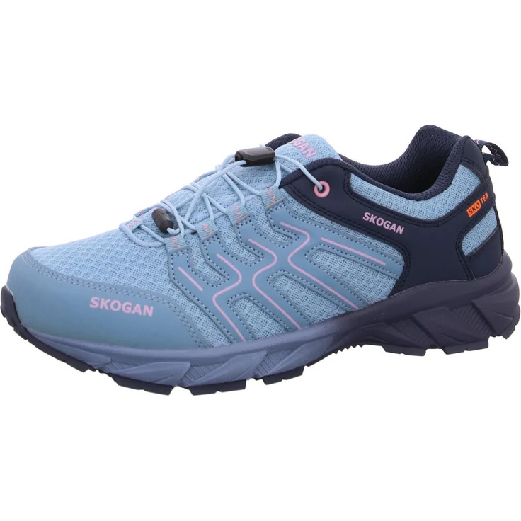 Skogan Sko-Runner, Wasserdichter Wanderschuh mit SKO-TEX Membrane, Speedlaces und Phylonzwischensohle, sky blue, Gr. 37-42 – Bild 1
