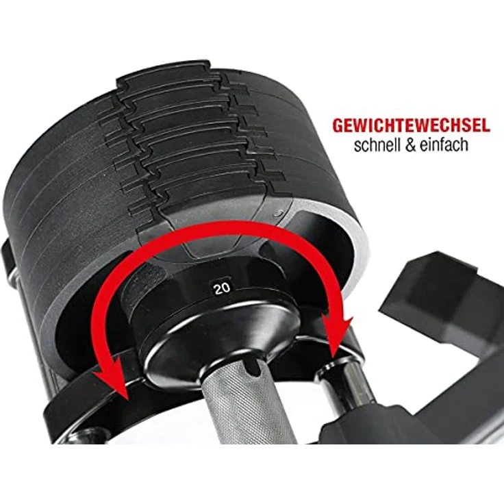 HAMMER Finnlo Smartlock Hantel-Set mit intelligentem Smartlock-System und Hantelständer (40 kg) – Bild 4