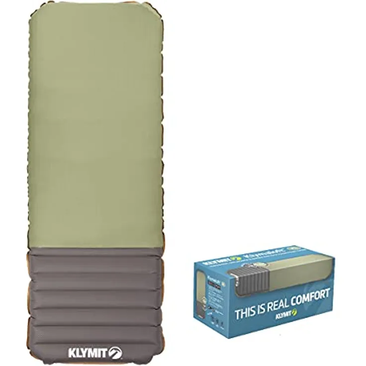 Klymit Klymaloft Schlafmatte, Schaumstoff-Isomatte mit I-Träger-Luftkammern, 60 mm Dicke, 183 cm lang, 1089 g, 75D Polyester