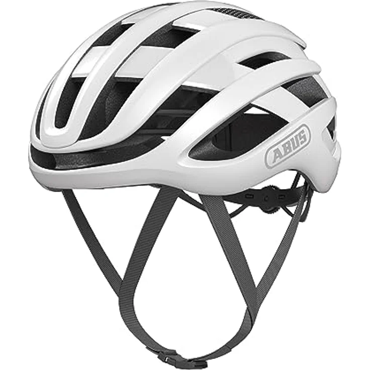 ABUS Rennradhelm AirBreaker - High-End Fahrradhelm für den professionellen Radsport - innovative Wabenstruktur für optimale Belüftung und Aerodynamik - Weiß, Größe S – Bild 5