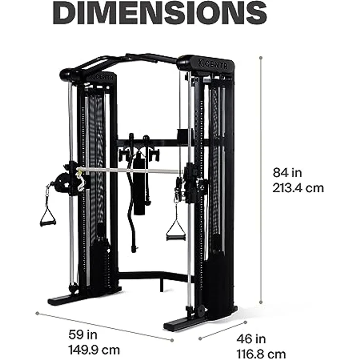 Inspire SF3 Functional Trainer Smith Machine, vielseitige Kraftstation mit geführtem und freiem Training, schwarz – Bild 7