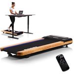 HAMMER Laufband Walk 2.0 NorsK, Walking Pad mit 2-fach verstellbarer Steigung, LCD-Fernbedienung, LED-Laufmarkierungen und Transportrollen, bis 6 km/h