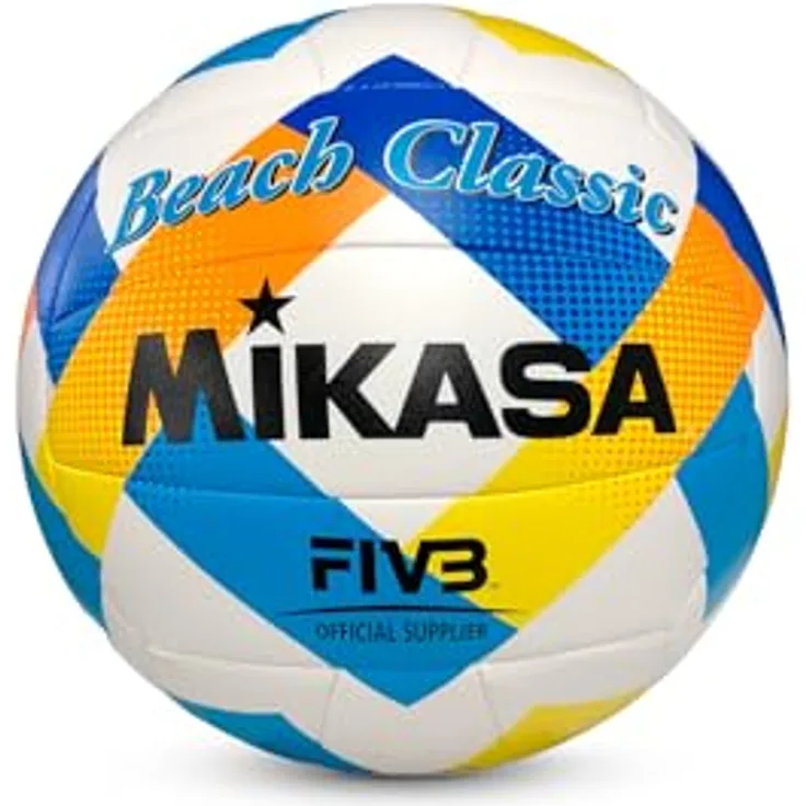 Mikasa Beach Classic BV543C, Volleyball für Einsteiger und Hobbyspieler, gelb