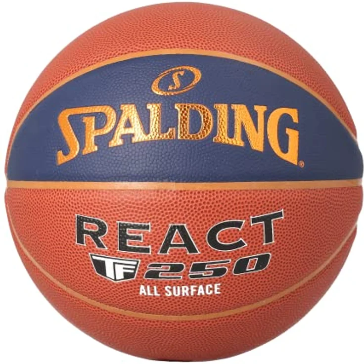 Spalding Tf250 Basketball Ball (5, LNB) - Hochwertiger Basketball für Wettkämpfe und Training, orange – Bild 3