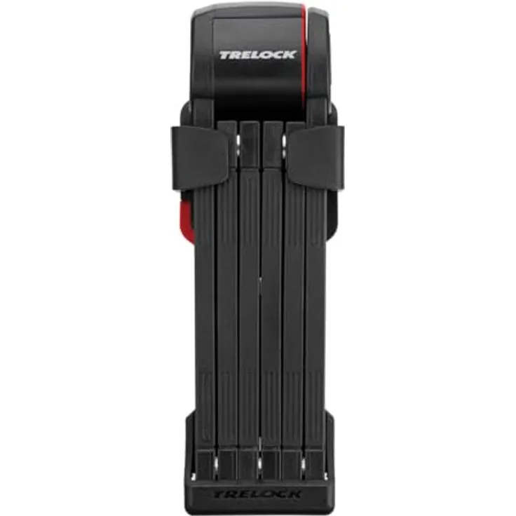 Trelock FS 380/85 Trigo X-Press, faltbares Veloschloss aus gehärtetem Stahl, 85 cm, schwarz
