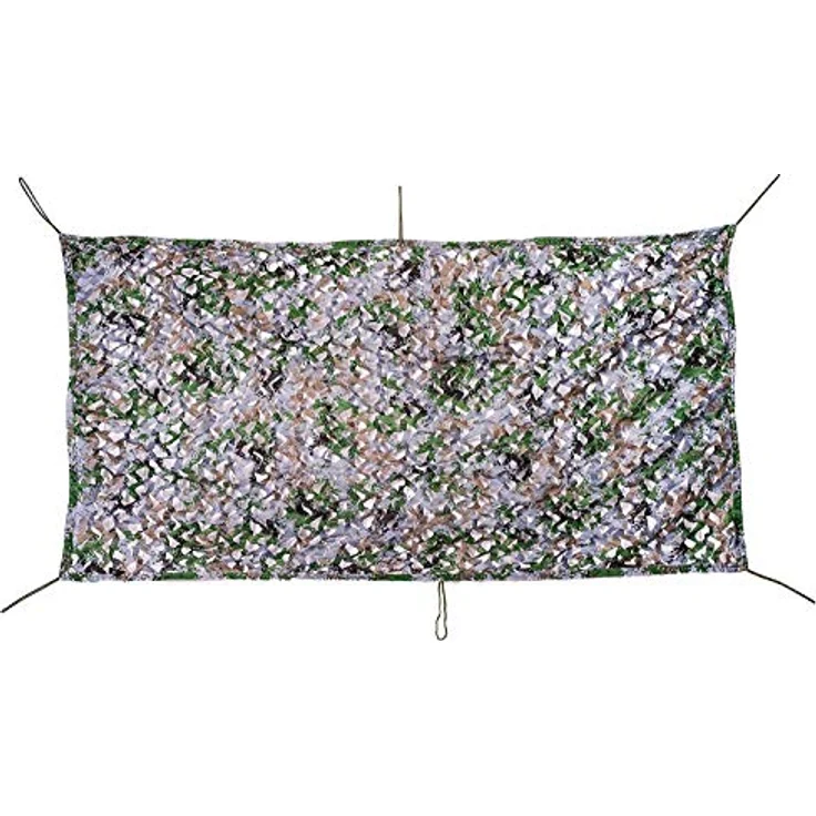 NINAT Tarnnetz Camouflage Digital 4M x 5M, hochwertiges 150D-Polyester-Gewebe für Jagd und Outdoor, 3D-Material für effektive Tarnung – Bild 3