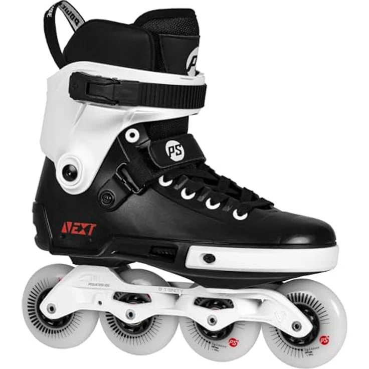 Powerslide NEXT Core Black 80, Inline Skates mit TRINITY 3-Punkt-Befestigung, 80mm Rädern, schwarz – Bild 2