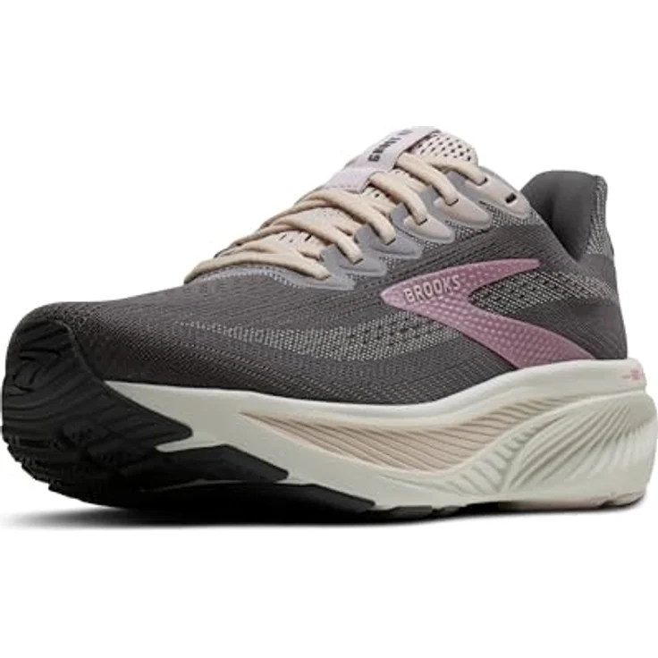 Brooks Ghost 17, Laufschuhe mit dynamischer Dämpfung, Ebony/Diva Pink/White, Größe 42.5 – Bild 1