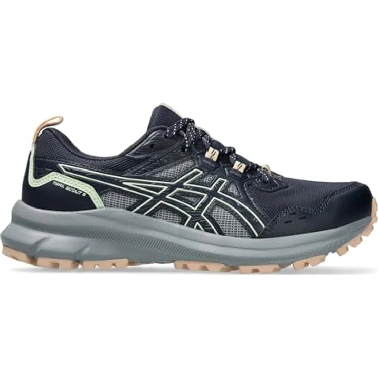Asics Trail Scout 3 1012B516404, Wanderschuhe mit stark profiliertem Grip, Größe 39.5, midnight-whisper green – Bild 1
