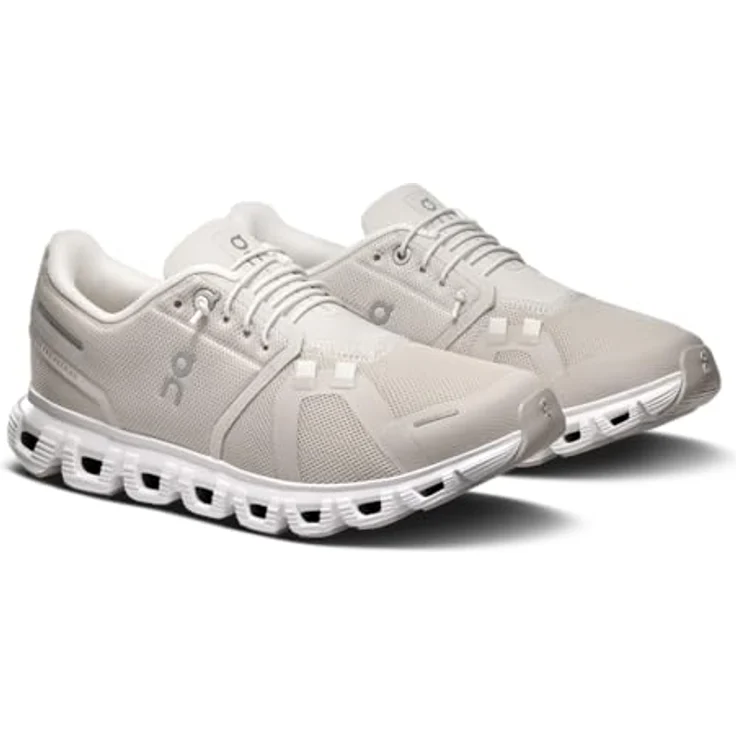 ON Running Cloud 6, Damen Laufschuhe aus atmungsaktivem Mesh mit CloudTec®-Dämpfung, Pearl-White, EU 40.5 US 9 – Bild 8