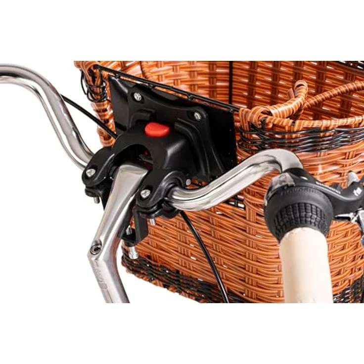 DaCapo DaCapo Damenrad 28'' Casino 6 Gänge RH 48 cm mit Korb, Olivgrün/Cremefarben, SHIMANO 6-Gang-Schaltung, Retro-Look – Bild 3