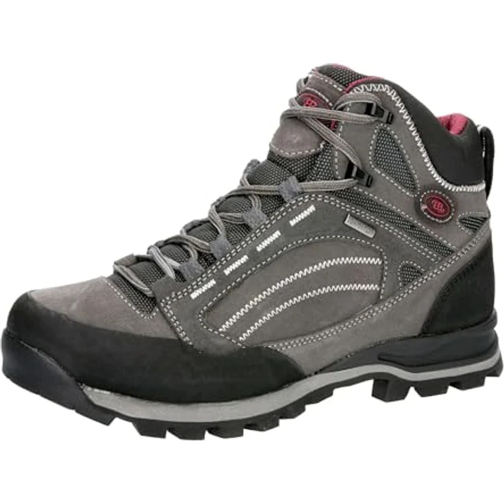 Brütting Mount Mangu High, Damen Wanderschuhe mit rutschfester Vibram-Sohle, wasserdicht und atmungsaktiv, Größe 36, Grau – Bild 1