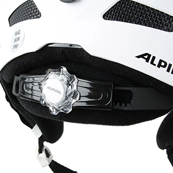 ALPINA SPORTS, Skihelm Biom White Matt, (54 - 58 cm, M) in weiß mit Sicherheitszertifizierung – Bild 7