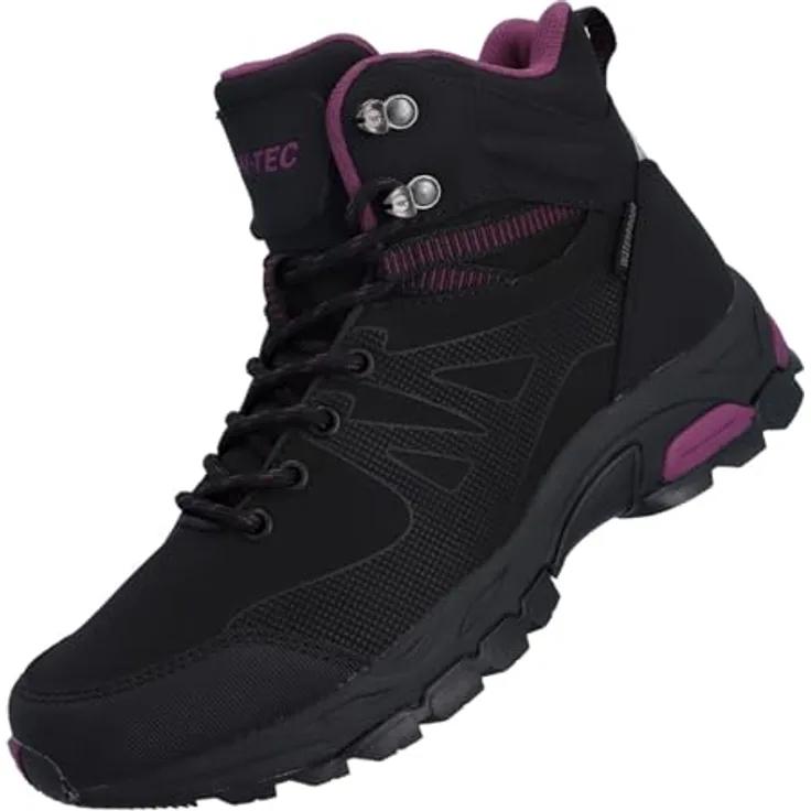 Hi-Tec Jackdaw Mid WP W, Wanderschuh für Frauen mit hohem Schaft und trittsicherer Gummi-Sohle