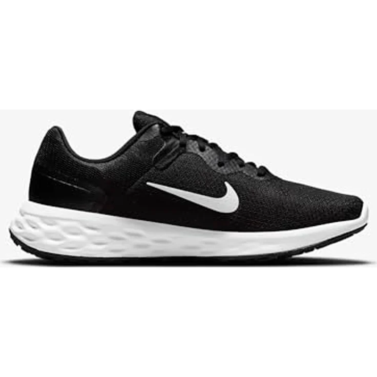 Nike Revolution 6 Running, Herren Laufschuhe für Roadrunning, atmungsaktives Mesh-Obermaterial, Gummisohle, reguläre Passform, leichtgewichtige Konstruktion, Schwarz, Größe 42 – Bild 4