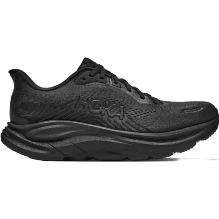 HOKA ONE ONE CLIFTON 11 Herren Laufschuh, dämpfende EVA-Zwischensohle, reflektierende Details, Black/Black, Größe 45 – Bild 5