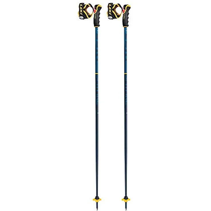 LEKI Spitfire 3D Skistöcke, Aluminium, feste Länge, 258 g, Blau, 100 cm, für Freeride und Alpinski – Bild 2