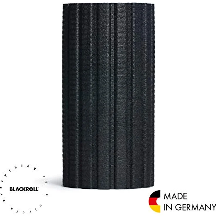 BLACKROLL® GROOVE Faszienrolle (30 cm x 15 cm), Fitness-Rolle mit strukturierter Oberfläche für verstärkten Massageeffekt, Made in Germany, Schwarz – Bild 4