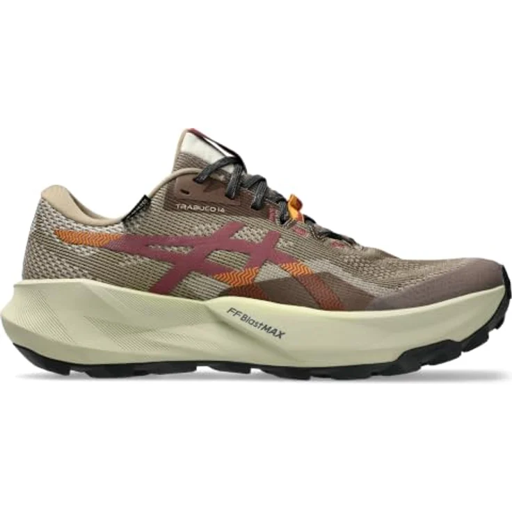Asics Trabuco 14 GTX, Laufschuhe mit wasserdichtem GORE-TEX, verbesserter Traktion und FF BLAST MAX Dämpfung, Taupe/Grau – Bild 5