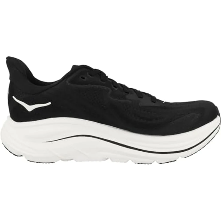 Hoka Clifton 10 Damen Laufschuh, leichtgewichtig mit optimaler Dämpfung, atmungsaktivem Obermaterial und verstärkter Ferse, Schwarz, Größe 4 – Bild 3