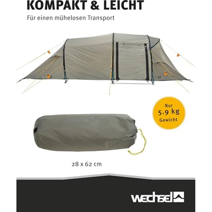 Wechsel Intrepid 5 Travelline, Tunnelzelt für 5 Personen, leichtes Aluminium, 5.90 kg – Bild 8