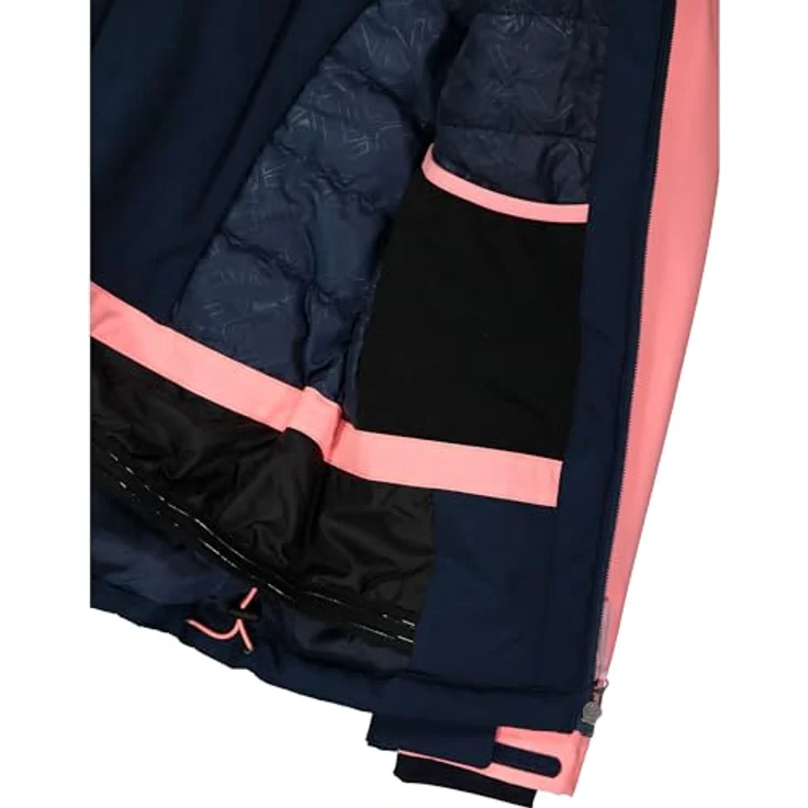 CMP KID G JACKET SNAPS HOOD Mädchen-Skijacke, wasserdicht mit Clima-Protect-Membran, abnehmbare Kapuze, zwei Reißverschlusstaschen, blue ink-lotus 164 – Bild 5