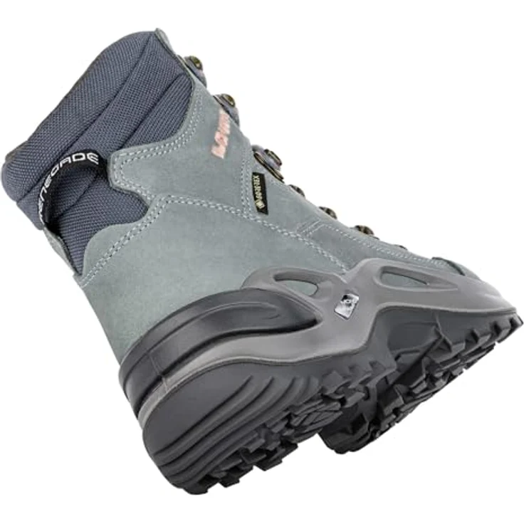 LOWA RENEGADE GTX MID Ws 6122, Wasserdichter Wanderschuh aus Nubukleder, eisblau/lachs – Bild 2