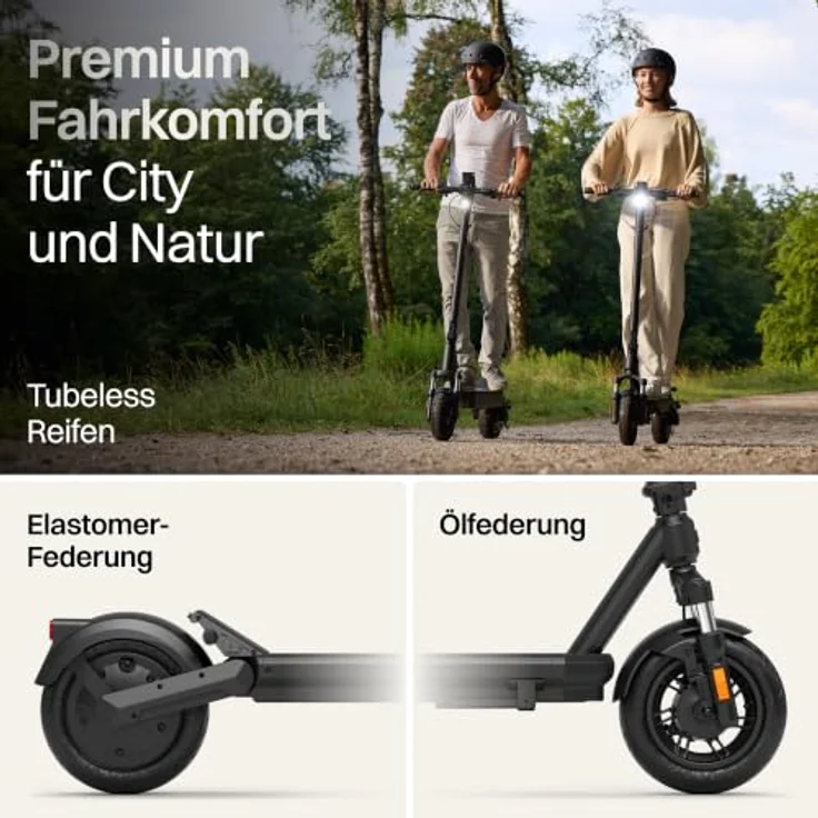 VMAX VX2 Lite E-Scooter mit Straßenzulassung – 90 km Reichweite, 500 W, 10 Zoll Tubeless-Reifen – Bild 5