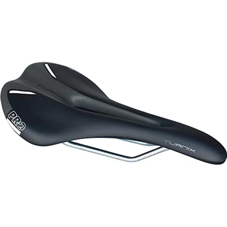 PRO Bike Gear Turnix Crmo, Fahrradsattel mit anatomischer Aussparung, 142/152 mm, Nylonbasis auf CrMo-Schienen, PU-Polsterung, ideal für Rennrad/Cyclocross – Bild 2