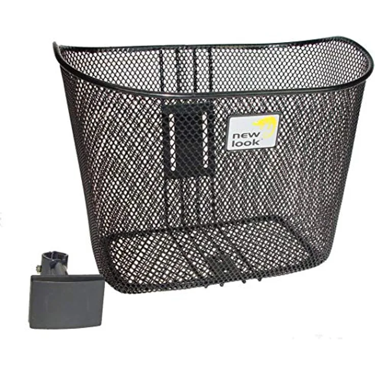 New Looxs Toscane Rapid Lock Fahrradkorb, Schwarz, 34 x 25 x 25 cm, 19 L Volumen, Stahlmaterial
