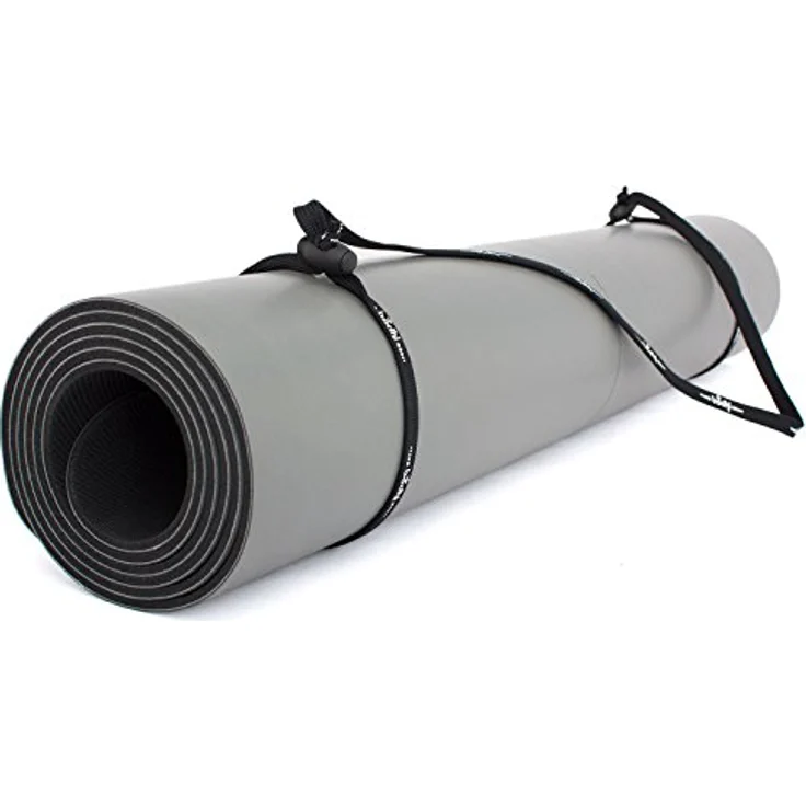 Bodhi | Universal-Yogamatten-Tragegurt | Trageband | Schwarz-Weiß | verstellbare Schlaufe | einfach und günstig | Gurt für Yogamatte – Bild 2