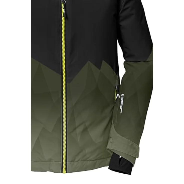 killtec KSW 383 BYS SKI Jungen Skijacke mit Kapuze, Schneefang und wasser- sowie winddichter Ausstattung, Bergprint – Bild 4