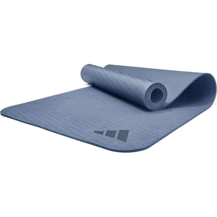 adidas 6-mm Yogamatte, komfortable Fitnessmatte aus 50 % recyceltem Material, griffige Oberfläche, 183 x 61 cm – Bild 1