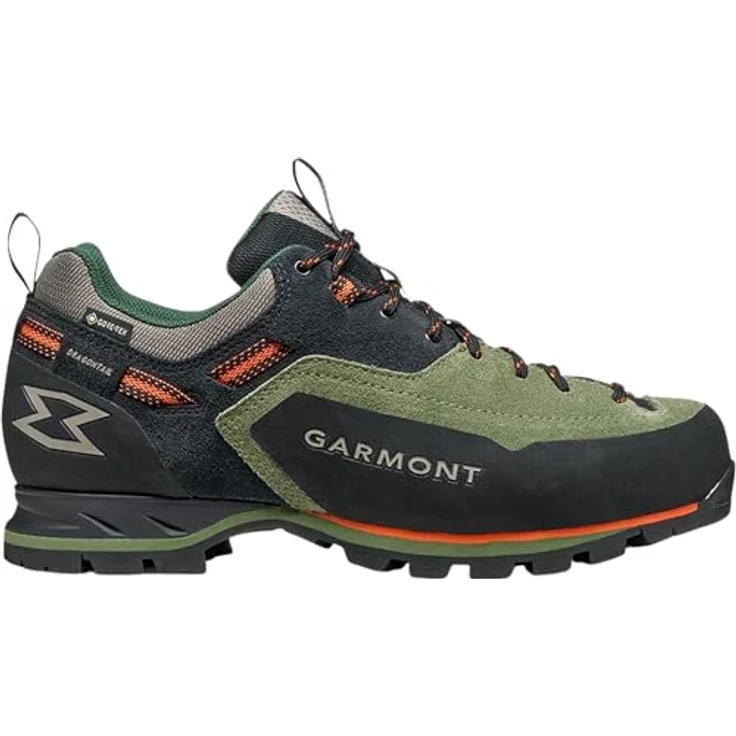 Garmont Dragontail MNT Evo GTX, wasserdichte Herren Zustiegsschuhe mit Wildleder-Obermaterial und griffiger VIBRAM-Laufsohle | Black/Olivine EU 44 – Bild 1