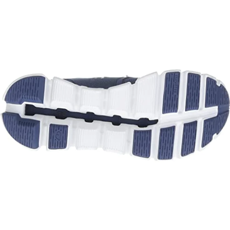 ON Cloud 5 Denim, Laufschuhe für Damen mit gutem Halt, Synthetik-Obermaterial, weiß – Bild 4